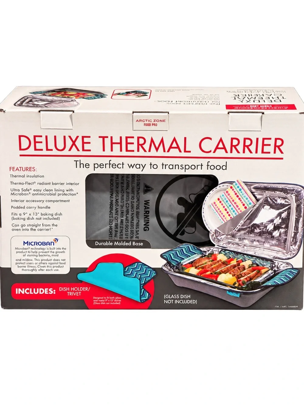Arctic Zone Deluxe Thermal Carrier in Blue Stripe